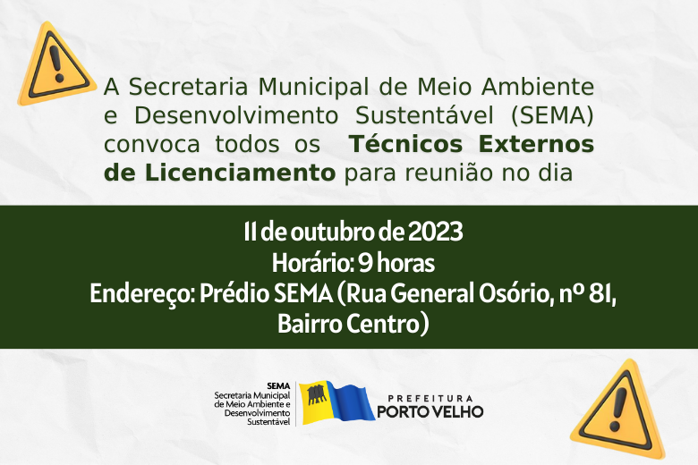 Reunião com os Técnicos Externos de Licenciamento