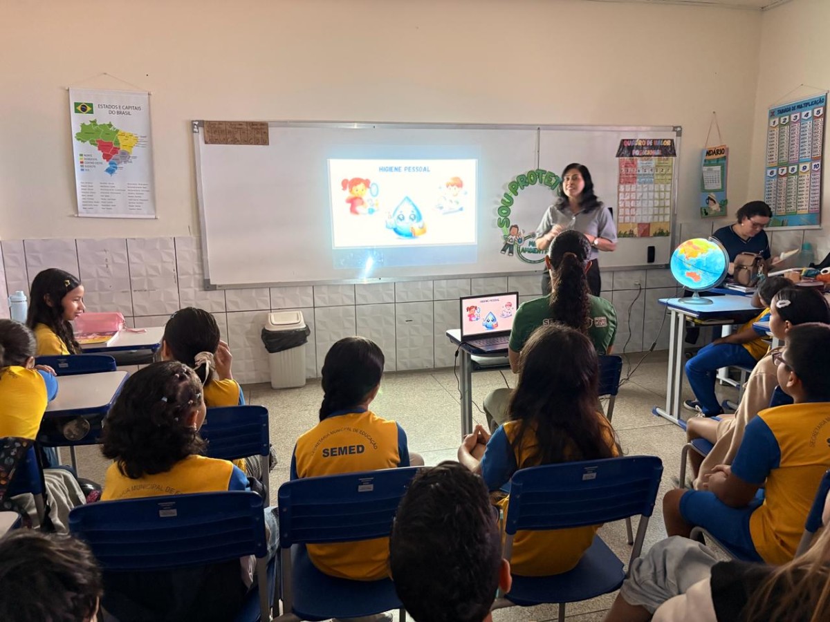 Ação de conscientização sobre recursos hídricos é apresentado nas escolas municipais