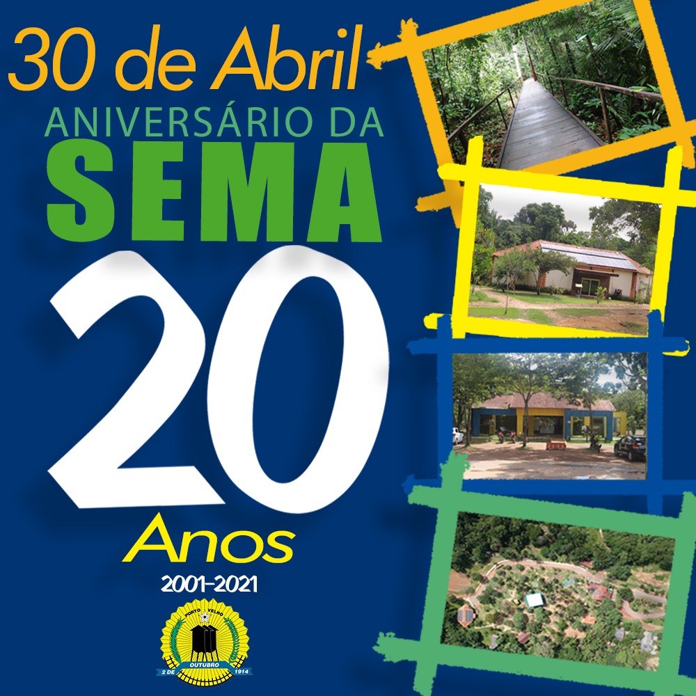 20 anos da Secretaria Municipal de Meio Ambiente e Desenvolvimento Sustentável - SEMA