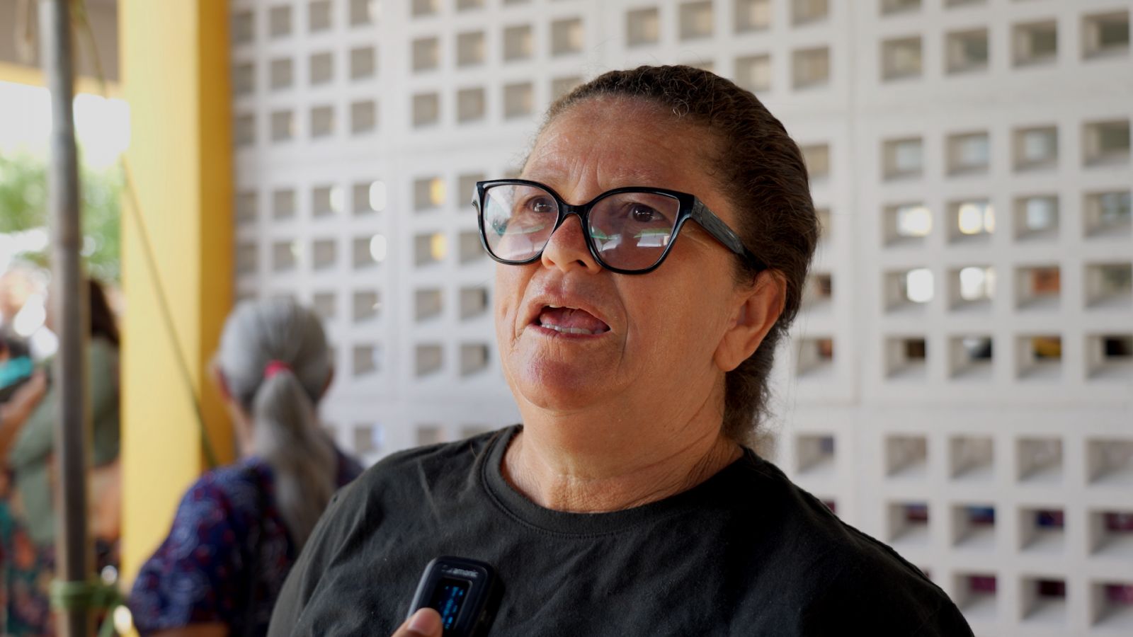  Fátima Aparecida fez questão de participar desse momento marcante para a cidade