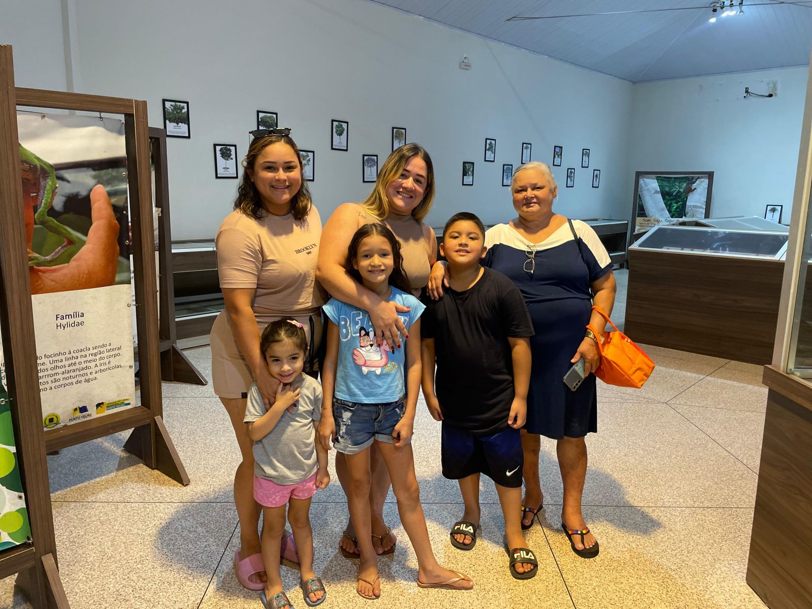 Larami Moreira visitou o local com a família