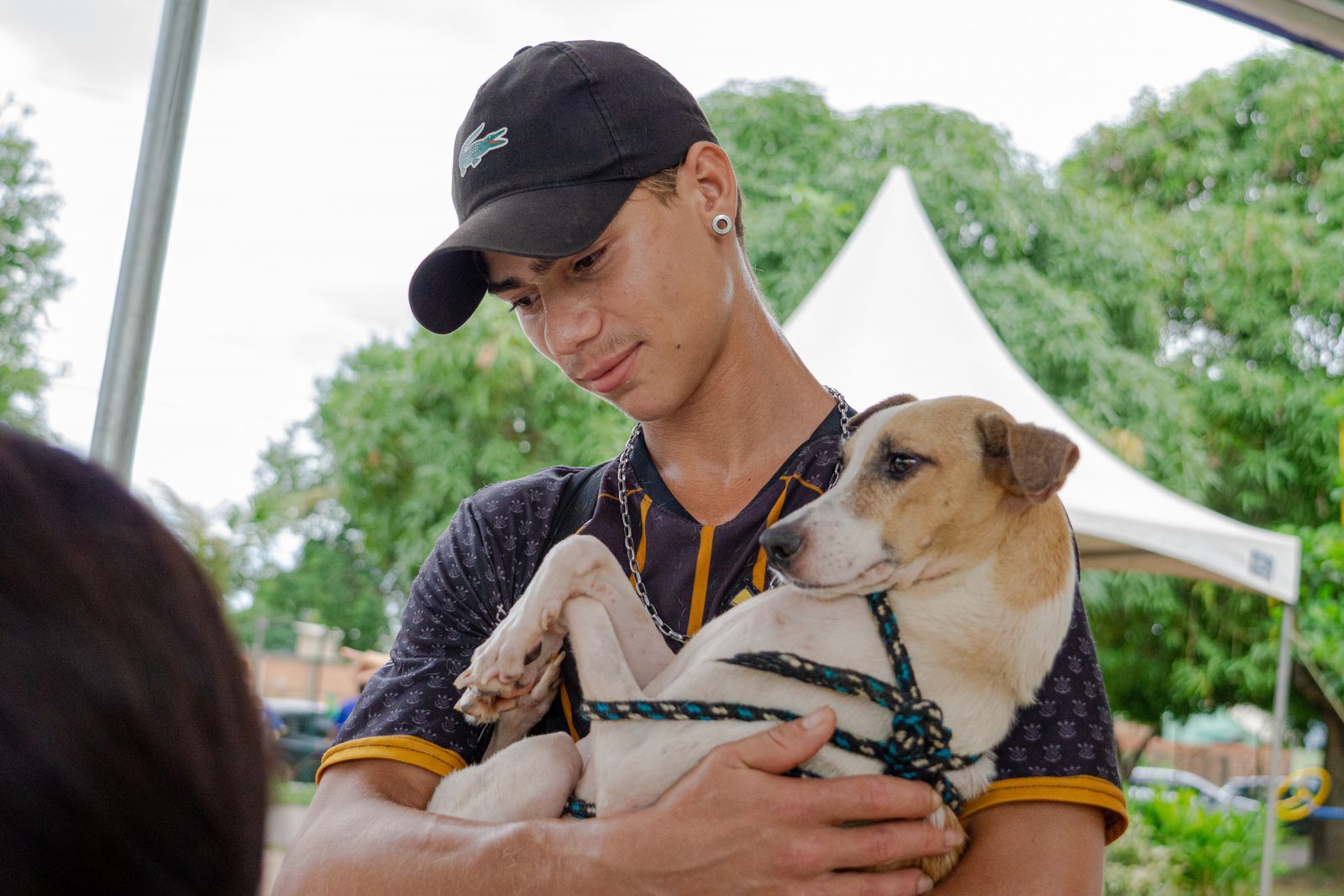 Argeu adotou a cadela que será a nova mascote da casa