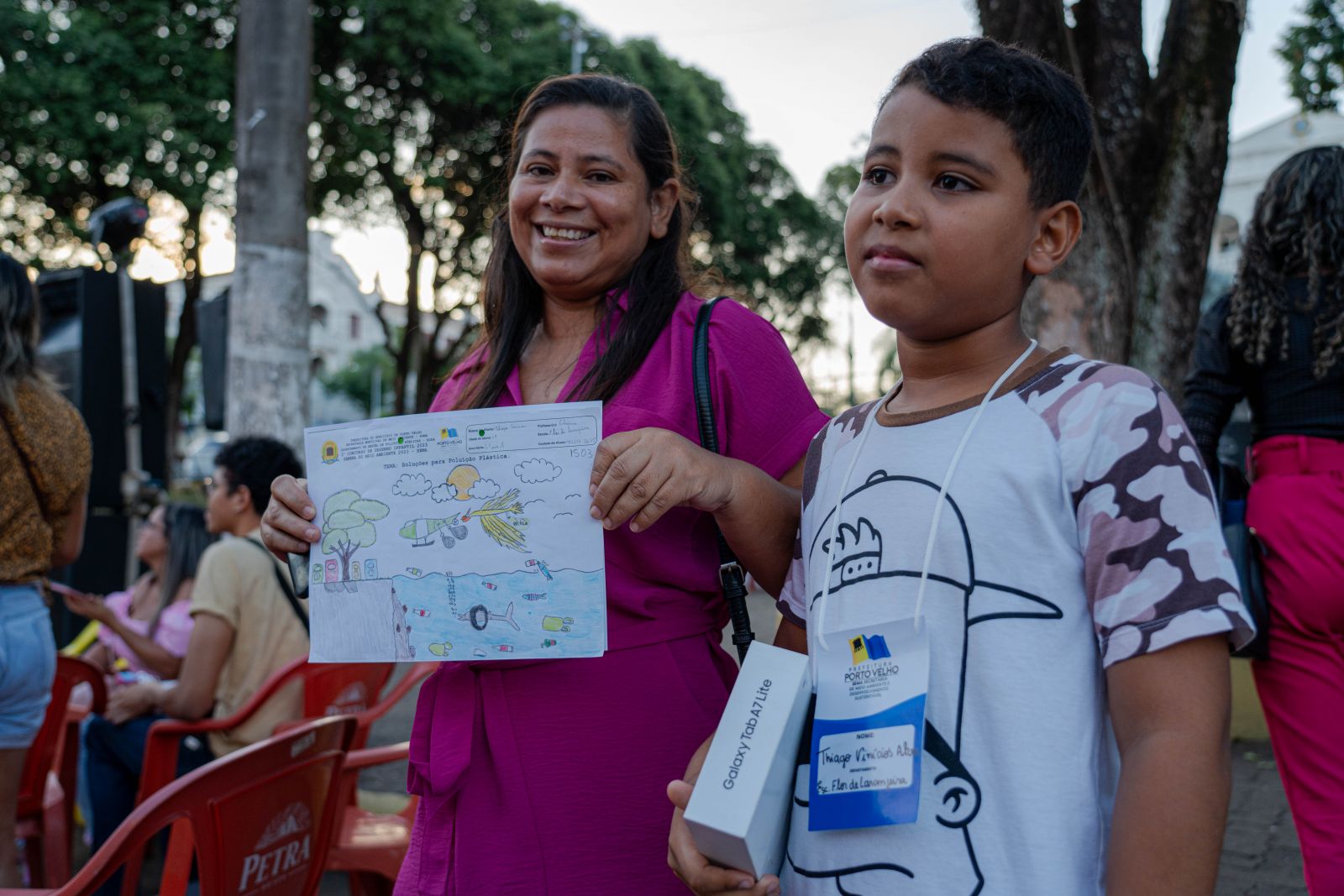 Eliana Alves ficou orgulhosa com o primeiro lugar conquistado pelo filho Thiago