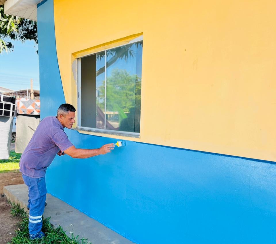 A parte de pintura está em fase de conclusão