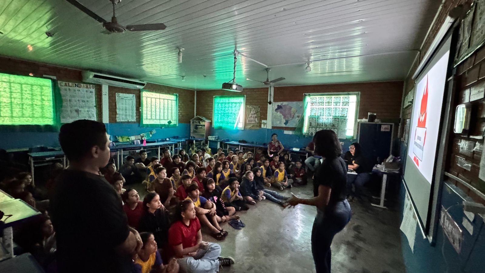 Iniciativa contou com o apoio da direção da escola