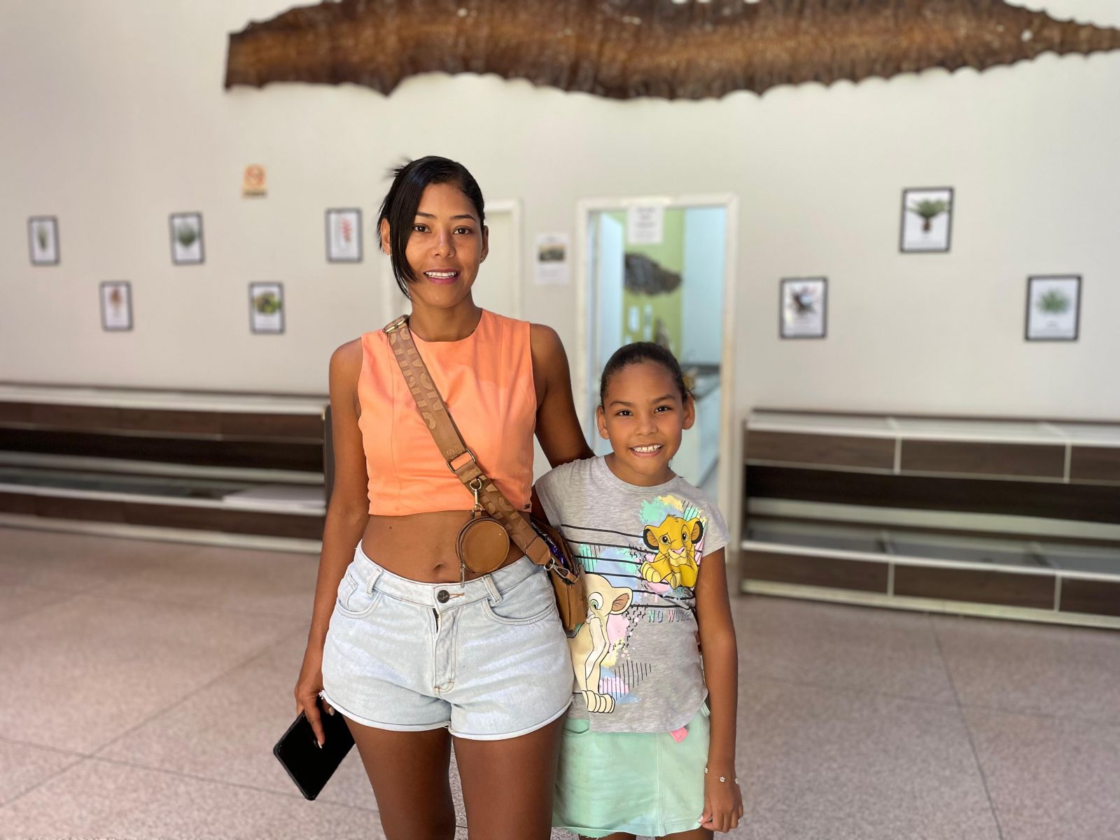 Jéssica Ribeiro, acompanhada da filha Ana Cecília, se encantou com a diversidade do local