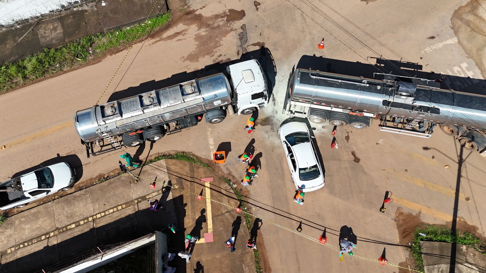 Simulação ocorreu na interseção das ruas Açaí e Juritis, em Porto Velho